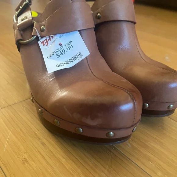 Kork-Ease Women's Brown Leather Dressy Clogs Mules /NWT sz 9 - Picture 6 of 9